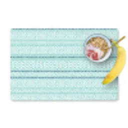 Lijnen - Blauwgroen - Patroon Placemat vinyl groot 368 -zzzproduct_Kitchenyeah-website
