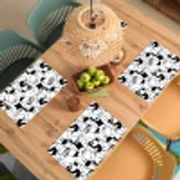 Lijnen - Gezichten - Zwart - Wit Placemat vinyl groot 368 -zzsfeer5_Kitchenyeah-website