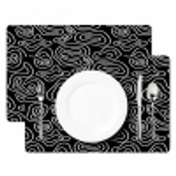Lijnen - Patronen - Vloeiend - Bogen Placemat vinyl groot 368 -zzsfeer2_Kitchenyeah-website