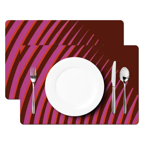 Lijnen - Rood - Beweging Placemat vinyl groot -zzsfeer2_Kitchenyeah-website