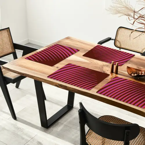 Lijnen - Rood - Beweging Placemat vinyl groot -zzsfeer4_Kitchenyeah-website