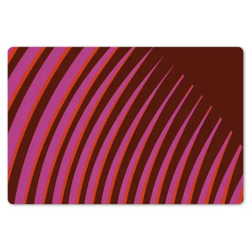 Lijnen - Rood - Beweging Placemat vinyl groot -zzsfeer1_Kitchenyeah-website