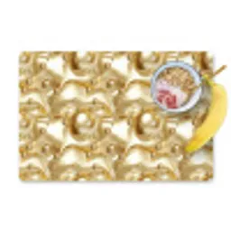 Vloeibaar - Druppels - Goud Placemat vinyl groot 368 -zzzproduct_Kitchenyeah-website