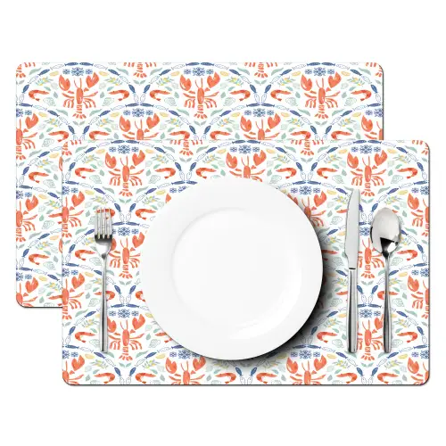 Sfeer - Oranje - Blauw - Groen Placemat vinyl groot 368 -zzsfeer2_Kitchenyeah-website