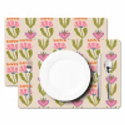Love - Patroon - Bloemen - Hartjes Placemat vinyl groot 368 -zzsfeer2_Kitchenyeah-website