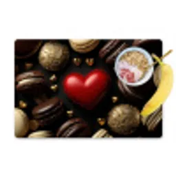 Macarons - Rood - Hart Placemat vinyl groot -zzzproduct_Kitchenyeah-website