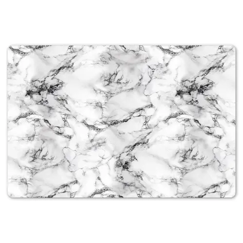 Marmer - Zwart - Dramatisch - Wit Placemat vinyl groot 368 -zzsfeer1_Kitchenyeah-website