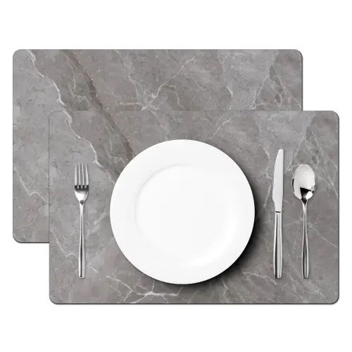 Marmer - Grijs Placemat vinyl groot -zzsfeer2_Kitchenyeah-website