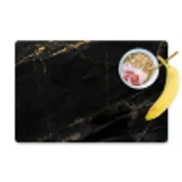 Marmer look - Luxe - Zwart - Goud Placemat vinyl groot -zzzproduct_Kitchenyeah-website
