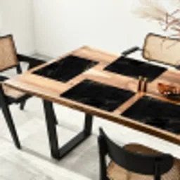 Marmer look - Luxe - Zwart - Goud Placemat vinyl groot -zzsfeer4_Kitchenyeah-website