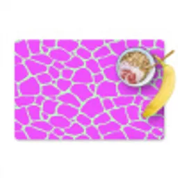 Mintgroen - Roze - Vlekken - Patroon Placemat vinyl groot 368 -zzzproduct_Kitchenyeah-website