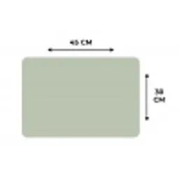Mintgroen - Effen kleur Placemat vinyl groot 368 -specs