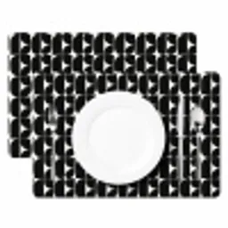 Modern - Geometrisch - Zwart Placemat vinyl groot 368 -zzsfeer2_Kitchenyeah-website