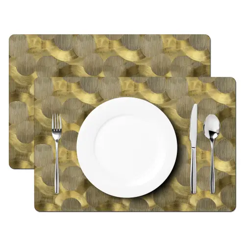 Modern - Geometrisch - Goud Placemat vinyl groot 368 -zzsfeer2_Kitchenyeah-website