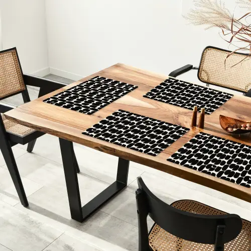 Modern - Patroon - Zwart Placemat vinyl groot 368 -zzsfeer4_Kitchenyeah-website