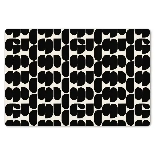 Modern - Patroon - Zwart Placemat vinyl groot 368 -zzsfeer1_Kitchenyeah-website