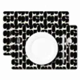 Modern - Patroon - Zwart Placemat vinyl groot 368 -zzsfeer2_Kitchenyeah-website