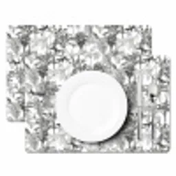 Aap - Oerwoud - Abstract - Grijs Placemat vinyl groot 368 -zzsfeer2_Kitchenyeah-website
