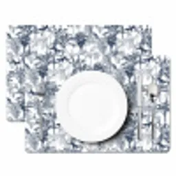 Aap - Jungle - Blauw Placemat vinyl groot 368 -zzsfeer2_Kitchenyeah-website