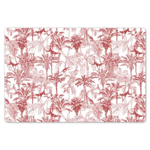 Aap - Oerwoud - Rood Placemat vinyl groot 368 -zzsfeer1_Kitchenyeah-website