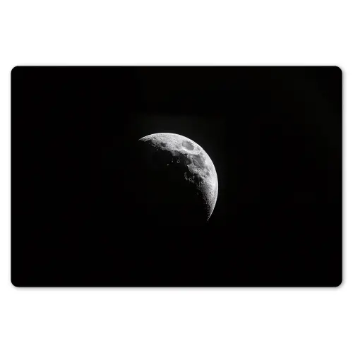 Maan - Hemel - Zwart - Schaduw Placemat vinyl groot -zzsfeer1_Kitchenyeah-website
