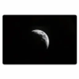 Maan - Hemel - Zwart - Schaduw Placemat vinyl groot -zzsfeer1_Kitchenyeah-website
