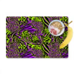 Neon - Paars - Dieren - Patroon Placemat vinyl groot 368 -zzzproduct_Kitchenyeah-website