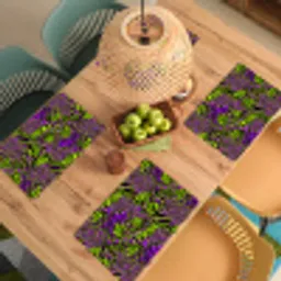 Neon - Paars - Dieren - Patroon Placemat vinyl groot 368 -zzsfeer5_Kitchenyeah-website