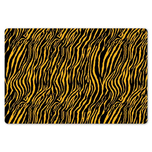 Oranje - Tijger - Zwart - Patroon Placemat vinyl groot 368 -zzsfeer1_Kitchenyeah-website