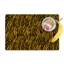 Oranje - Tijger - Zwart - Patroon Placemat vinyl groot 368 -zzzproduct_Kitchenyeah-website