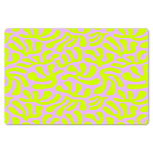 Organisch - Lila - Groen - Patroon Placemat vinyl groot 368 -zzsfeer1_Kitchenyeah-website