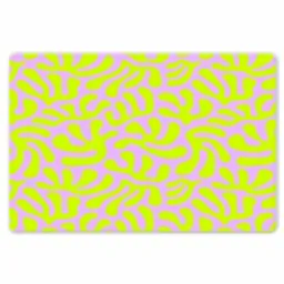 Organisch - Lila - Groen - Patroon Placemat vinyl groot 368 -zzsfeer1_Kitchenyeah-website