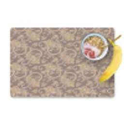 Oosters - Bloemen - Beige - Grijs Placemat vinyl groot 368 -zzzproduct_Kitchenyeah-website