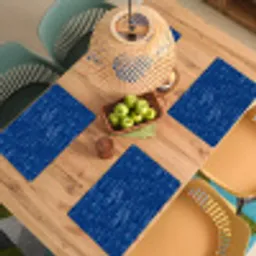 Verf - Strepen - Blauw Placemat vinyl groot 368 -zzsfeer5_Kitchenyeah-website