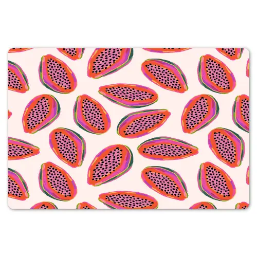 Papaja - Patroon - Roze Placemat vinyl groot 368 -zzsfeer1_Kitchenyeah-website