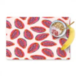 Papaja - Patroon - Roze Placemat vinyl groot 368 -zzzproduct_Kitchenyeah-website