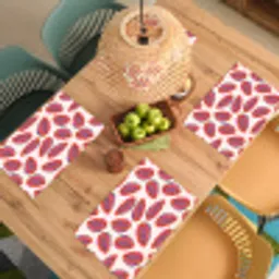 Papaja - Patroon - Roze Placemat vinyl groot 368 -zzsfeer5_Kitchenyeah-website