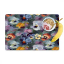 Pastel - Viooltjes - Groen - Patroon Placemat vinyl groot 368 -zzzproduct_Kitchenyeah-website
