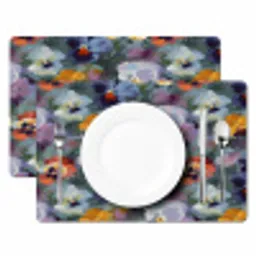 Pastel - Viooltjes - Groen - Patroon Placemat vinyl groot 368 -zzsfeer2_Kitchenyeah-website