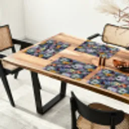 Pastel - Viooltjes - Groen - Patroon Placemat vinyl groot 368 -zzsfeer4_Kitchenyeah-website