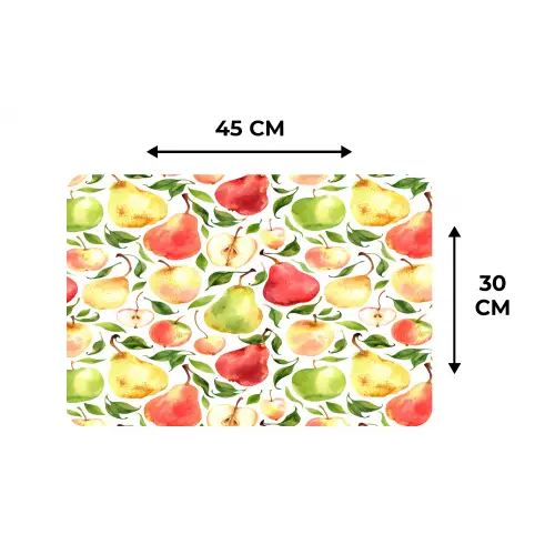 Patroon - Appels - Peren Placemat vinyl groot 368 -specs