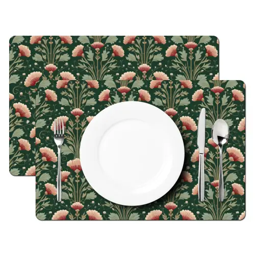 Patroon - Botanisch - Kleurrijk Placemat vinyl groot 368 -zzsfeer2_Kitchenyeah-website