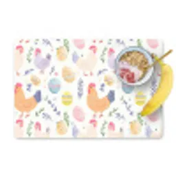 Patroon - Kip - Paaseieren Placemat vinyl groot -zzzproduct_Kitchenyeah-website