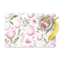 Patroon - Eieren - Roze - Pasen Placemat vinyl groot -zzzproduct_Kitchenyeah-website