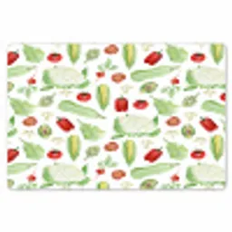 Patroon - Groen - Rood - Groente Placemat vinyl groot 368 -zzsfeer1_Kitchenyeah-website