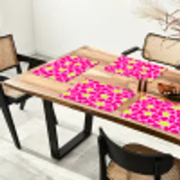 Patroon - Hart - Roze - Groen Placemat vinyl groot 368 -zzsfeer4_Kitchenyeah-website