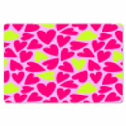 Patroon - Hart - Roze - Groen Placemat vinyl groot 368 -zzsfeer1_Kitchenyeah-website
