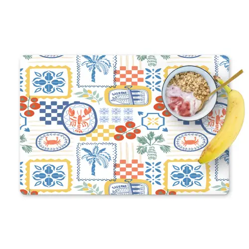 Zee - Sfeer - Tomaat - Mozaïek Placemat vinyl groot 368 -zzzproduct_Kitchenyeah-website