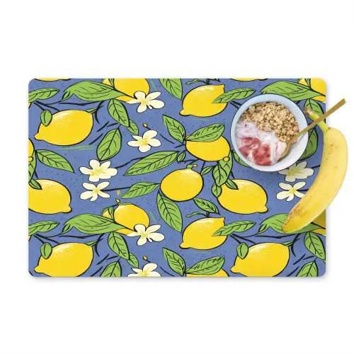 Patroon - Citroen - Illustratie Placemat vinyl groot 368 -zzzproduct_Kitchenyeah-website