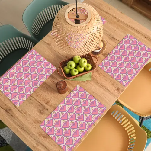 Patroon - Roze - Hartjes Placemat vinyl groot 368 -zzsfeer5_Kitchenyeah-website